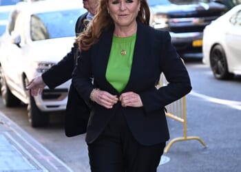 Ex-duchess Sarah Ferguson (pictured) 'will never' go back to the US amid fears she will face scrutiny from Jeffrey Epstein's victims and be forced to testify about him, an insider has revealed