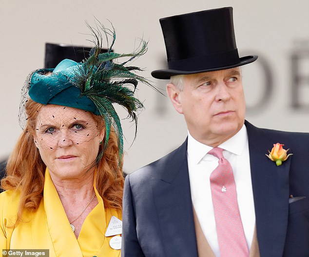 Ms Ferguson (left) lost her Duchess of York title when Andrew (right) relinquished his Duke of York title because of his links to Epstein