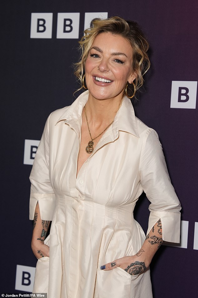 The star was pictured at the UK premiere of her new show The Cage, in which she plays a crooked casino croupier