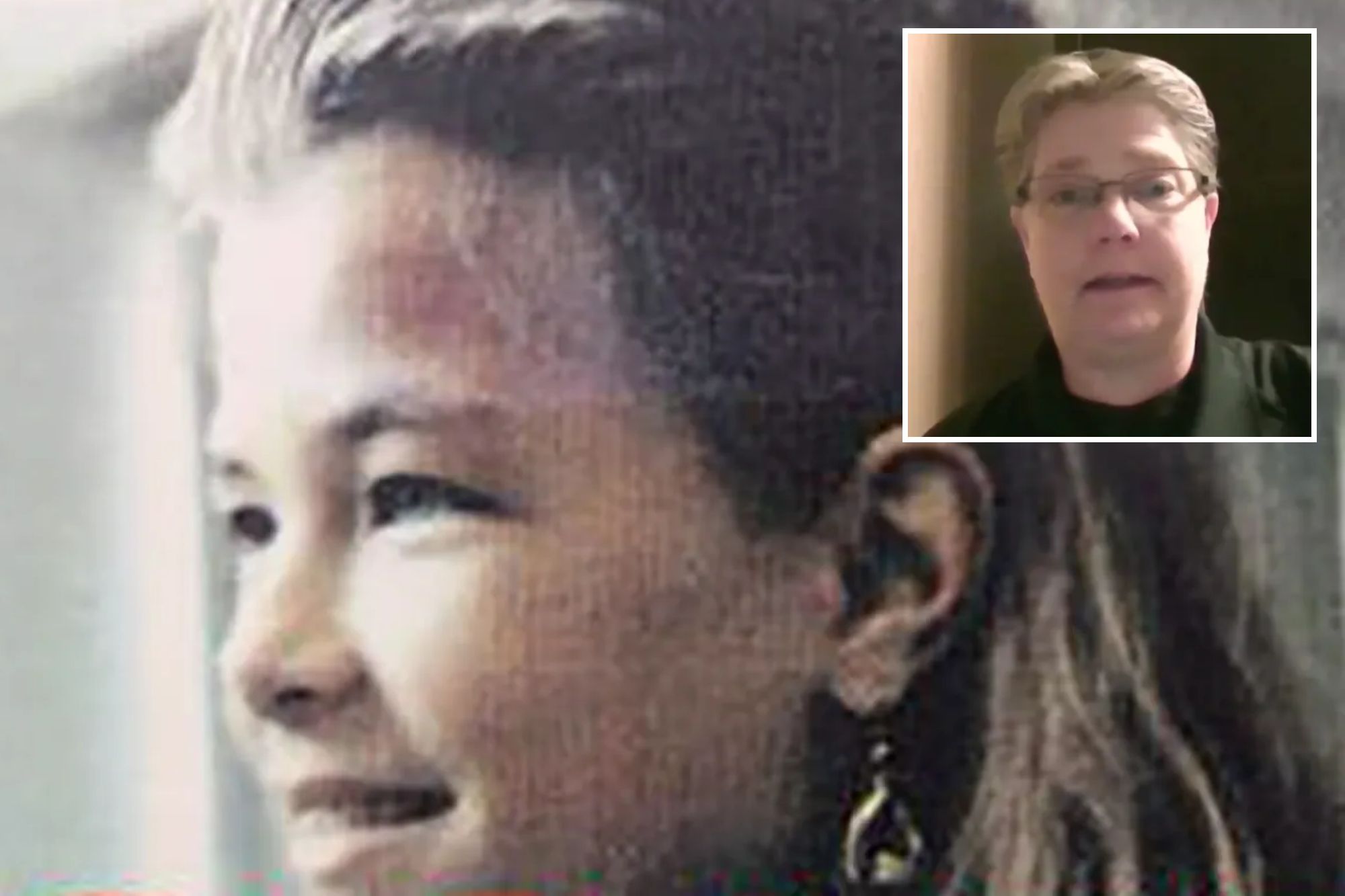 An image collage containing 2 images, Image 1 shows NINTCHDBPICT001071065231, Image 2 shows Captain Jamie Garrett speaking on NewsNation about a 13-year-old found alive after going missing in May 1994