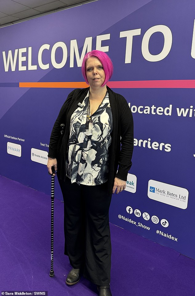 Ms Middleton suffers from chronic pain disorder fibromyalgia, as well as spinal issues, chronic fatigue syndrome, depression , anxiety and chest inflammation