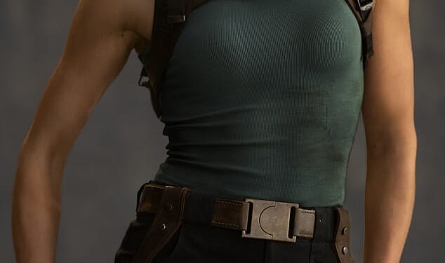 Sophie Turner in Tomb Raider as Lara Croft. The star has angered TV crew with her recent absence