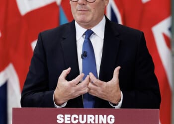 Keir Starmer (pictured) faced a chorus of mockery for abandoning the surrender of the Chagos Islands to Mauritius in the face of deteriorating relations with the Trump administration