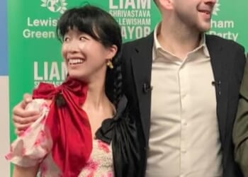 Hau-Yu Tam (pictured left, with party leader Zack Polanski), deputy leader of the Greens in Lewisham, southeast London, called Justice Secretary David Lammy and former Home Secretary Priti Patel 'coconuts' in a vile racial slur