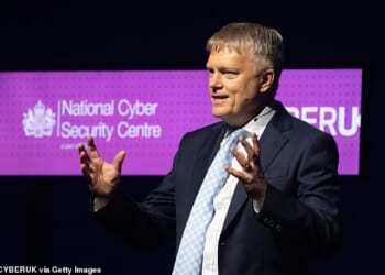 The National Cyber Security Centre (NCSC) has warned people should stop using passwords online as new passkeys 'remove entire classes of attacks' from hackers (Pictured: Richard Horne, CEO of the NCSC)