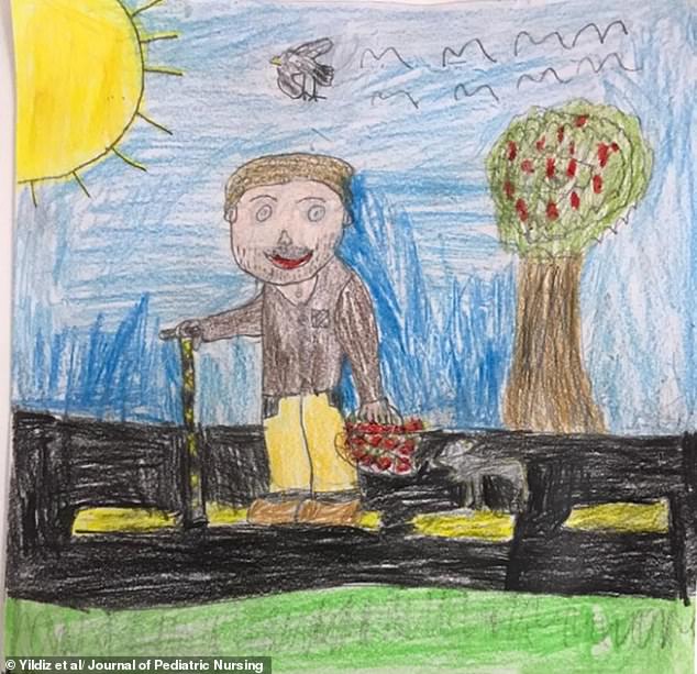 Despite the merciless drawings, some were more complimentary and depicted an older person underneath a rainbow or picking apples in a field