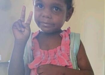The body of five-year-old Kumanjayi Little Baby (above) was found on Thursday, five days after she went missing on Anzac Day