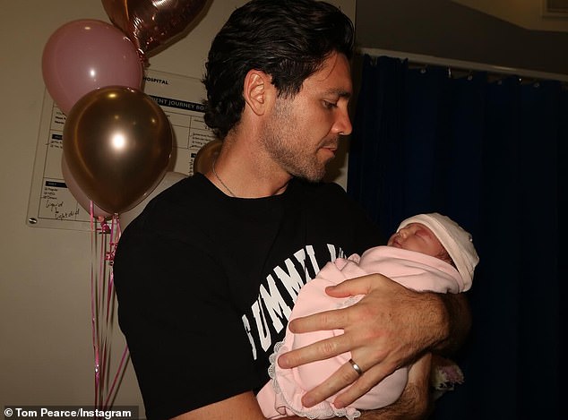 The former TV personality, 35, who joined the ITV show as a pal of Joey Essex in 2012 before quitting in 2014 to relocate to Dubai, shared adorable photos with his newborn daughter