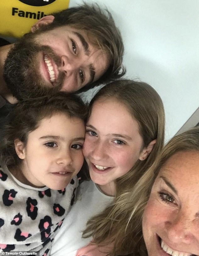 Tamzin said: 'I've got two kids. I did have two daughters and now I have a son and a daughter. That's quite easy for me to say now, but it wasn't maybe six or seven years ago'