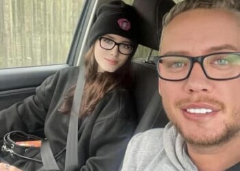 Jack Biscoe, 37, with his daughter Jamie-Lea, 19, who died after suffering a bite wound to her neck when their family dog attacked her at home