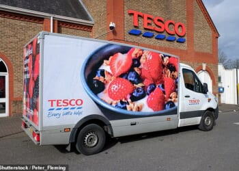 In the fast lane: Tesco is set to post another set of bumper results as it cashes in on the cost-of-living crisis and gains market share from rivals