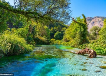 One of Albania's most famous natural attractions, Syri i Kalter is known for its crystal-clear, icy water that sits at 10C around the year