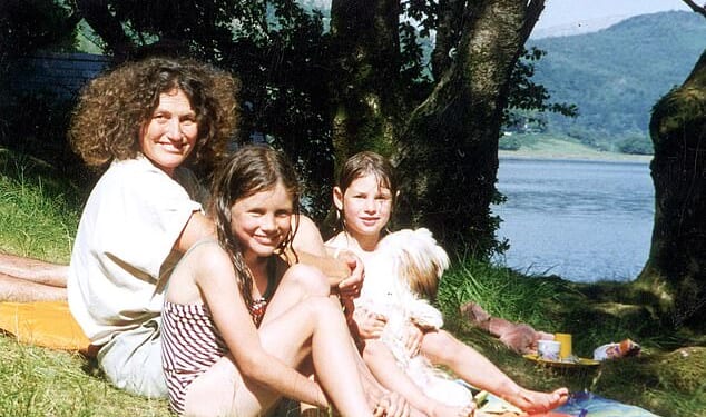 Lin, Josie and Megan Russell were brutally attacked with a hammer in a country lane not far from their home in Chillenden, Kent, 1996 (pictured, on a family holiday in Wales in 1995)