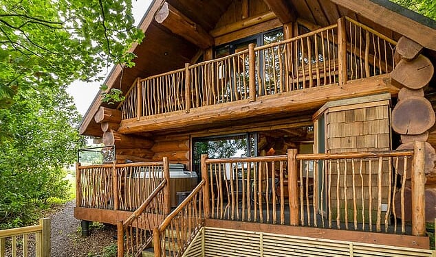 Let's run away together: Swinney Wood Log Cabins on the fringes of the Peak District was named Europe's Most Romantic Resort last year in the World Travel Awards