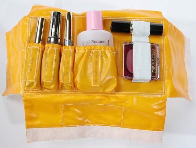 In 1978, NASA even devised a makeup set for their top female astronauts containing mascara, lip gloss and blusher (pictured)