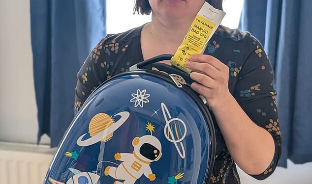 Luana Botas, from Birmingham, paid £55 in Budapest after her daughter's carry-on exceeded Ryanair's strict hang luggage size limits – the mother-of-one said the carrier's information wasn't clear, and it had been permitted on her outward journey