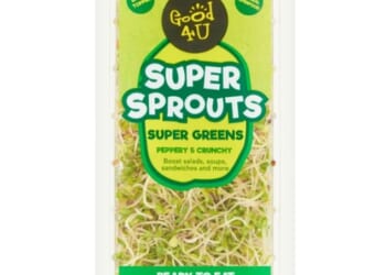 The warning, issued by the Food Standards Agency on April 22, affects Good4U Super Sprouts Super Greens in 60g packs