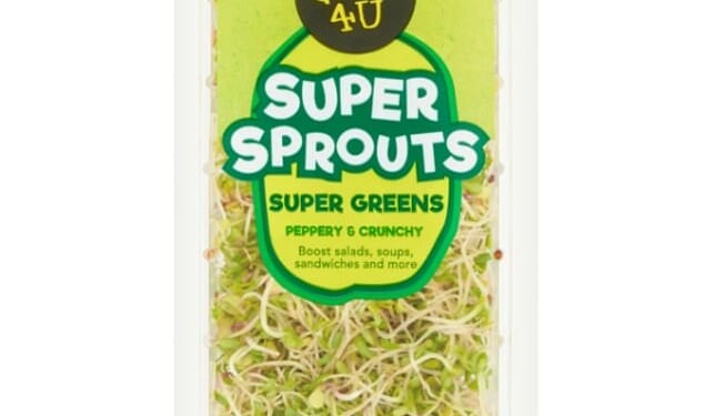 The warning, issued by the Food Standards Agency on April 22, affects Good4U Super Sprouts Super Greens in 60g packs