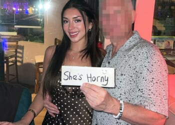 Julia Vavaro, pictured with ex-boyfriend Robert B, has been suspended from her job in the Trump administration after her 'sugar daddy' relationships were exposed by the Daily Mail