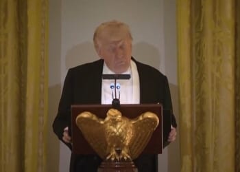 Donald Trump chided Congressional Democrats after they stood for King Charles at his state address, something they've 'never been able to do' for him