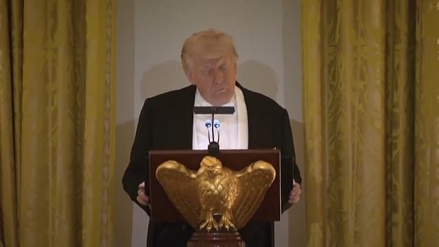 Donald Trump chided Congressional Democrats after they stood for King Charles at his state address, something they've 'never been able to do' for him