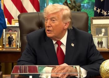 Donald Trump (pictured) has claimed that his 'great friend' King Charles'would have helped us with Iran if it was up to him