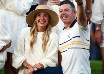 Rory McIlroy with wife Erica Stoll - the golfing great filed for divorce from her in May 2024