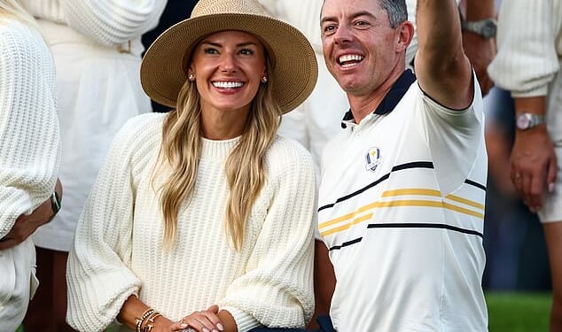 Rory McIlroy with wife Erica Stoll - the golfing great filed for divorce from her in May 2024