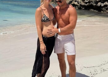 Vogue Williams, 40, and Spencer Matthews, 37, announced the joyful news they are expecting their fourth child this week, during a family getaway to St. Barts