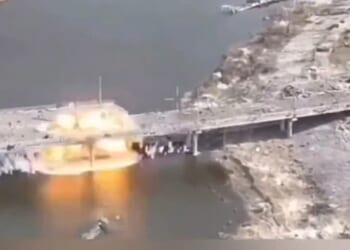 The crossing, over the Konka River, was repeatedly attack by Malloy T-150 heavy-lift drones during a two-month campaign