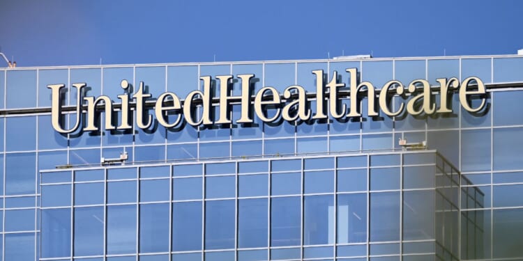 UnitedHealthcare health insurance company signage is displayed on an office building in Phoenix, Arizona in a file photo from 2023.