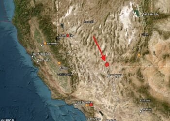 At least 17 earthquakes up to a 4.4 magnitude were detected just miles from Area 51