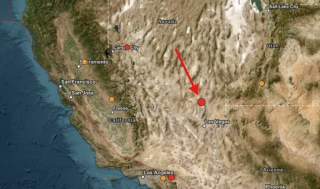 At least 17 earthquakes up to a 4.4 magnitude were detected just miles from Area 51