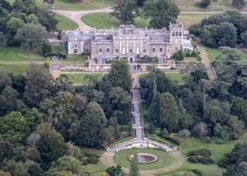 Locals of the village Barham, Ipswich, have called for the July event - set to take place at the Grade II listed Georgian manor, Shrubland Hall (pictured) - to be cancelled