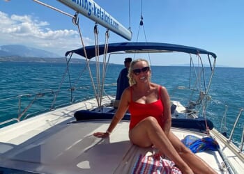 Philippa Bradley is now confident enough to show off her legs on holiday, after trying Endovenous Laser Ablation