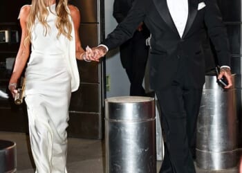 David and Victoria Beckham held hands as they arrived at this year's TIME100 Gala in New York City on Thursday evening