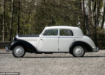 This 1950s Mercedes-Benz - which is heavily linked to pop culture icon Marilyn Monroe - will be sold at auction next month. The vintage motor is expected to sell for over £150k