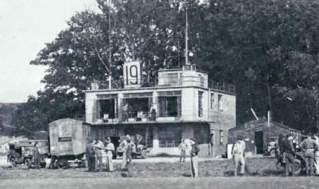 RAF Ibsley control tower in Ringwood, Hampshire, served as a base for US Air Force bombers during World War Two