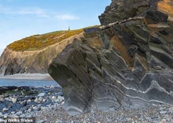 Borth War Memorial was built to commemorate the lives of 23 men from the area who were killed in the First World War