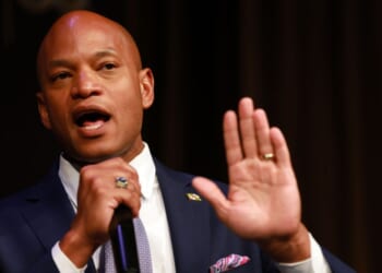 Maryland Gov. Wes Moore speaks during the National Action Network annual convention on April 9, 2026, in New York City.