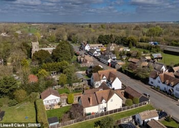 Tempsford in Buckinghamshire (pictured) was shortlisted as one of seven new towns in England under Labour's plans to deliver 1.5million properties by 2029