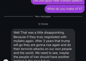 'Trump's speech was a little disappointing,' one person inside Iran told the Daily Mail