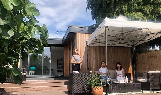 Verity Smith, 26, commutes to her London job in catering sales but lives in a purpose-built studio in her mum and dad’s garden in Kent