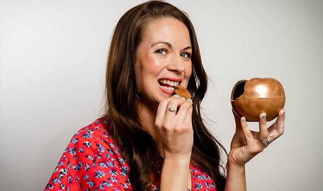 Pictured: Sarah Rainey tries a range adult Easter eggs