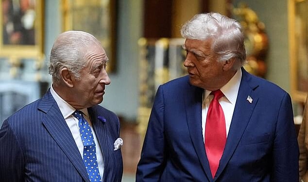 During his state visit last year, US President Trump described King Charles as 'my friend'