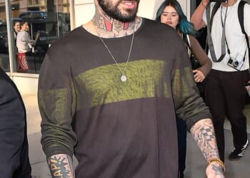 Zayn Malik reportedly punched Louis Tomlinson in the face and cut his head after making a comment about his late mother during filming for a Netflix road trip show (Zayn pictured in March)