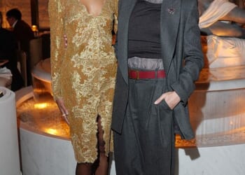 Zoe Saldana and Margot Robbie made sure to turn heads as they attended an event at the RH Milan, The Gallery on Corso Venezia on Tuesday