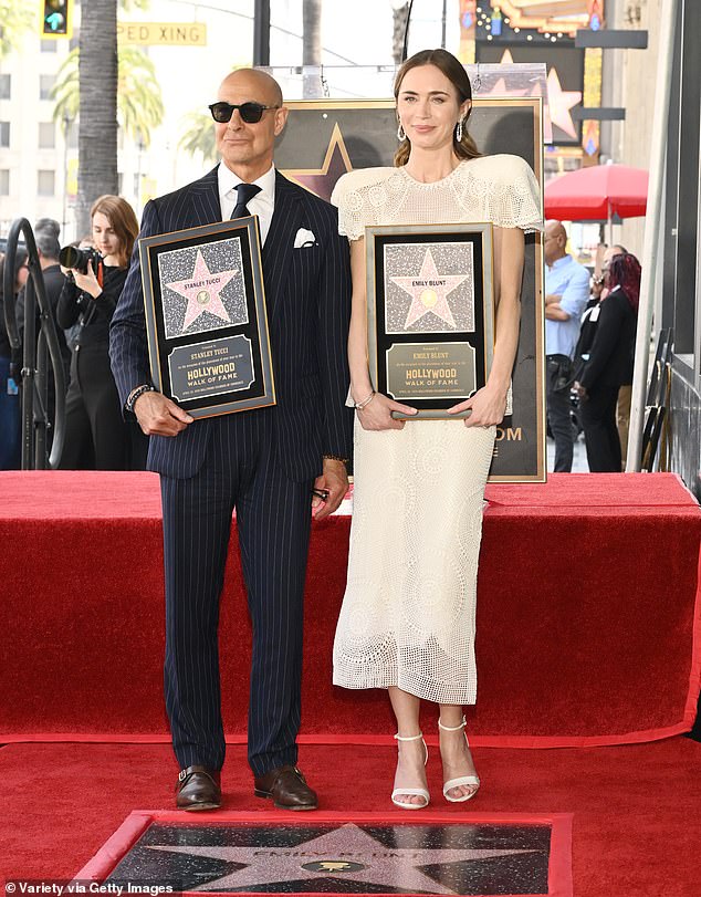 Stanley and Emily have become the 2,841st and 2,842nd stars on the iconic walk