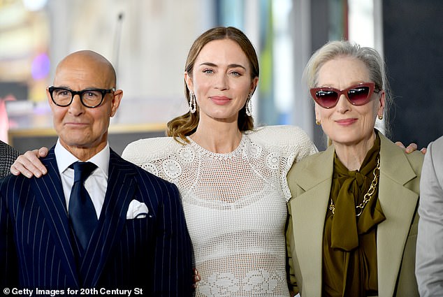 Also in attendance was Meryl Streep, who proudly watched on as they became the 2,841st and 2,842nd stars on the iconic walk
