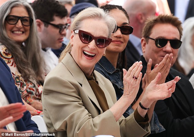 Beaming with pride, Meryl shared a heartfelt and humorous speech